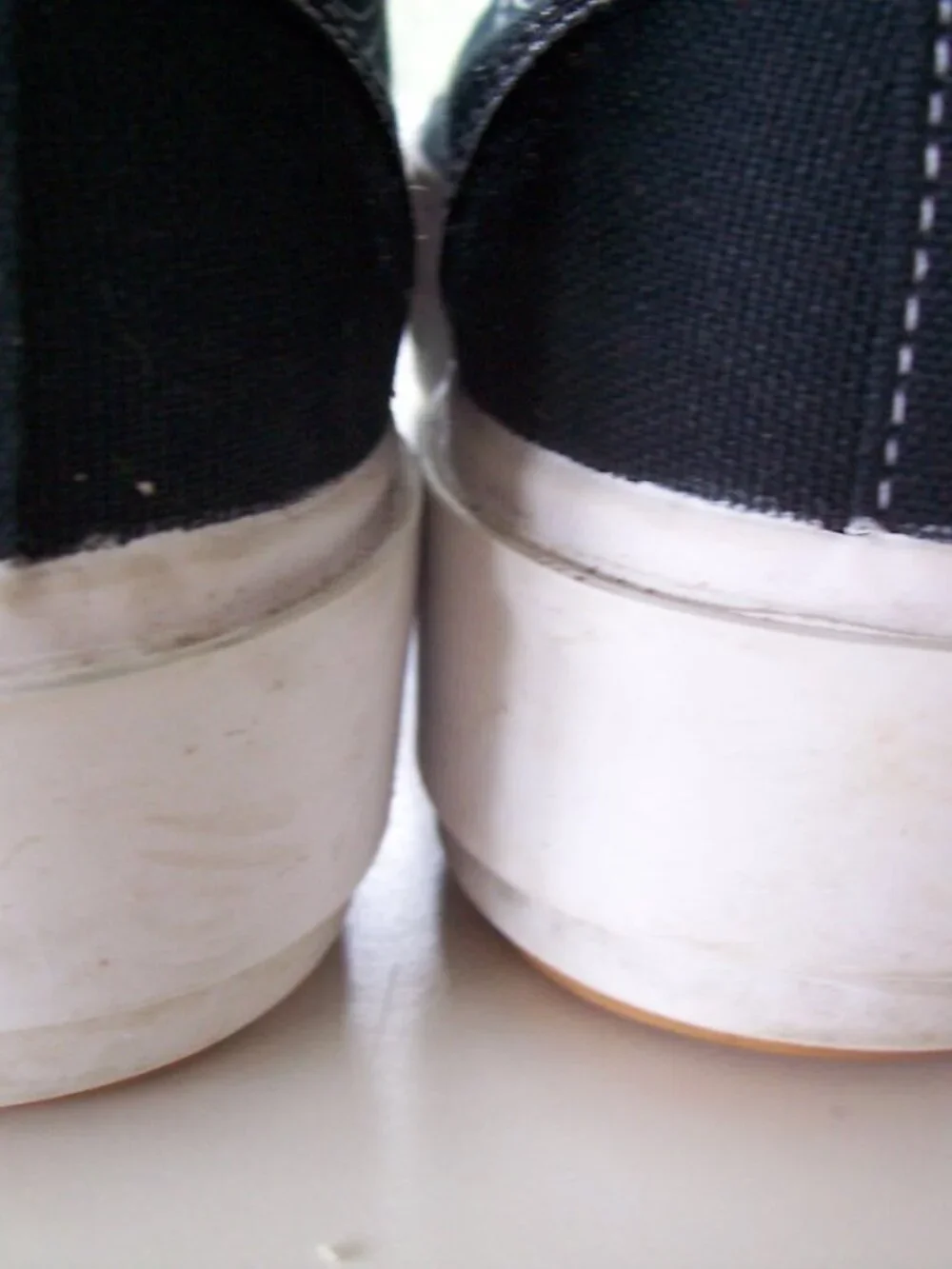 Adidas Black High-Top Canvas Sneakers with Cream Sole Trim  Size 8.5